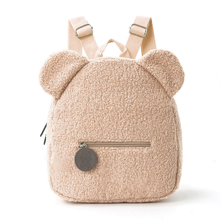 Plush Backpack with Animal Ears Bowlift