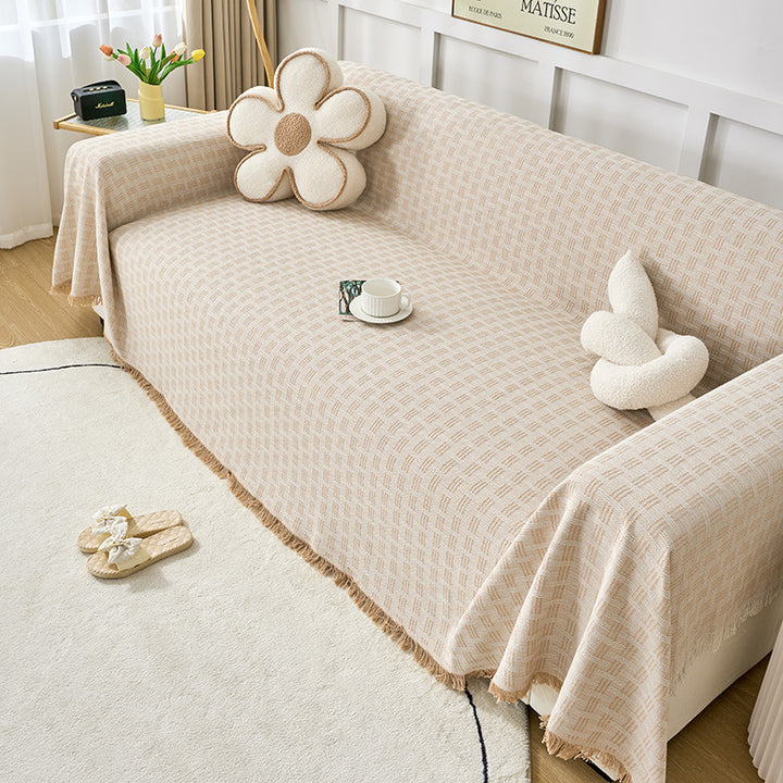 Elegant Woven Sofa Throw Blanket