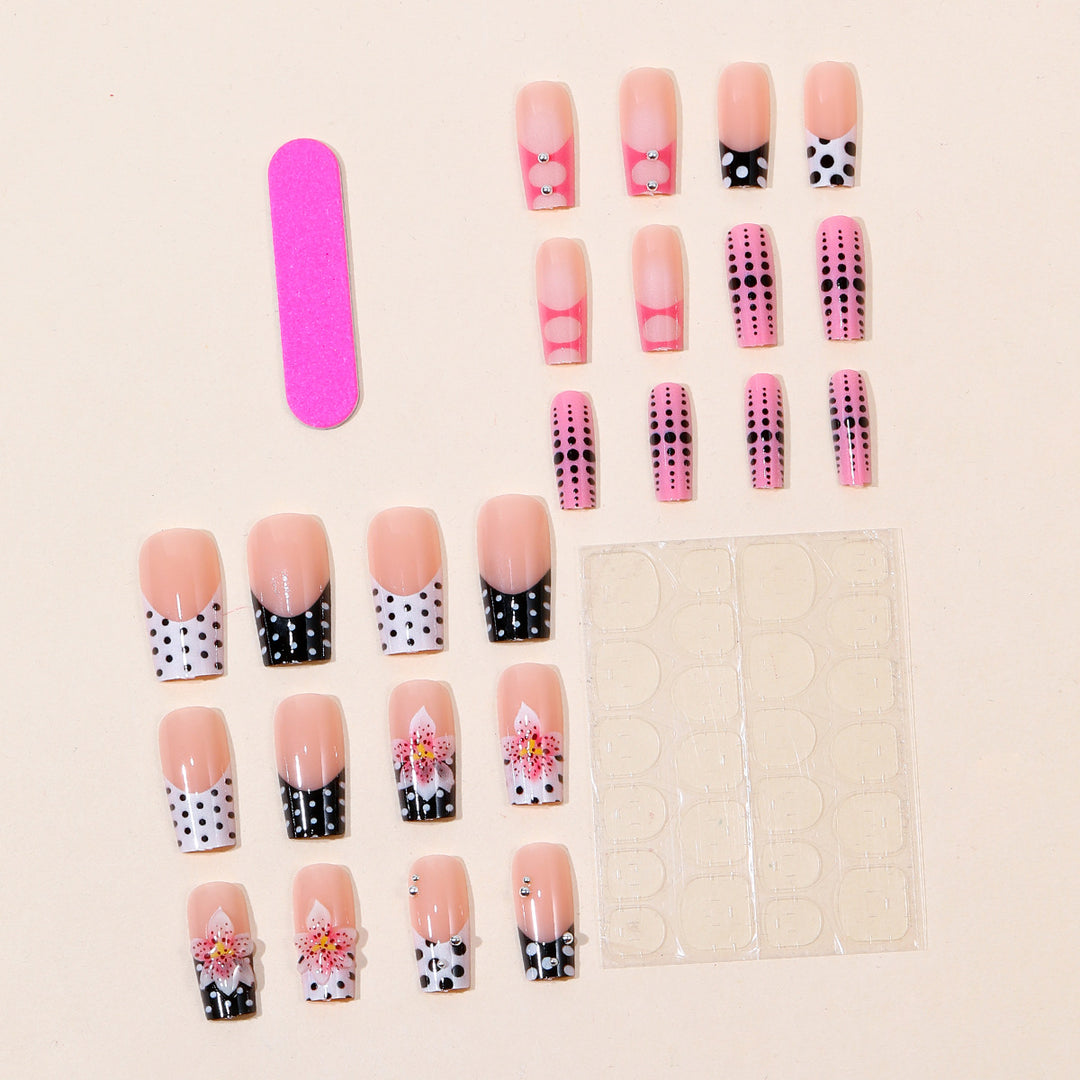 Artistic Floral Nail Art Bowlift