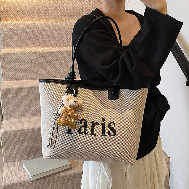 Elegant Paris Themed Tote Bag Bowlift