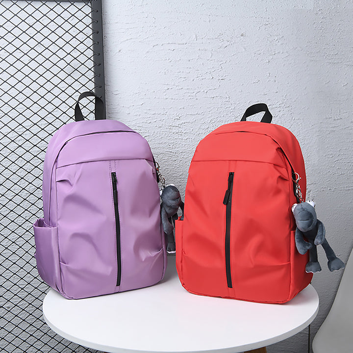 Multifunctional Backpack with Animal Pendant Bowlift