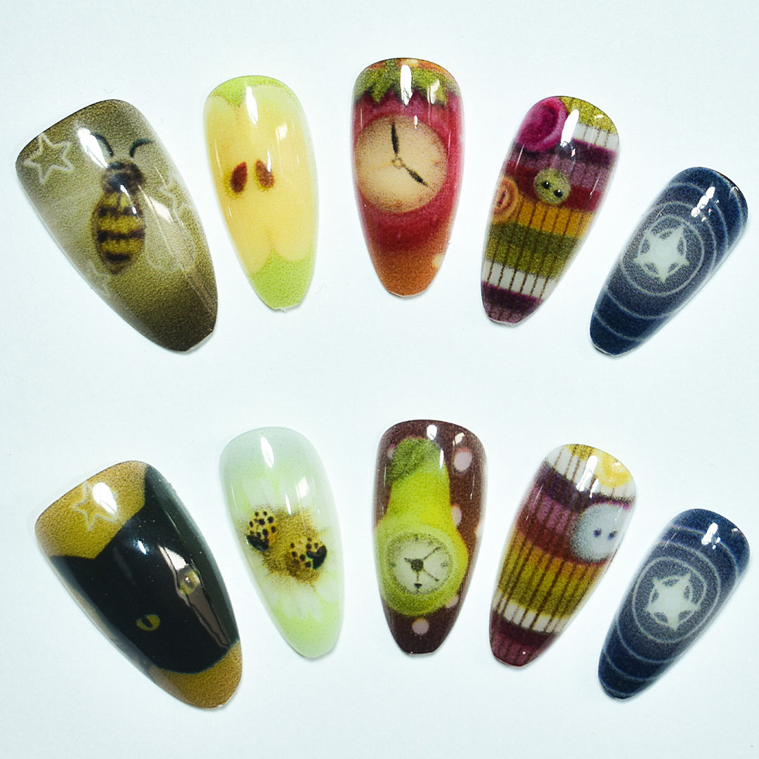 Artistic Themed Nail Art Extensions Bowlift