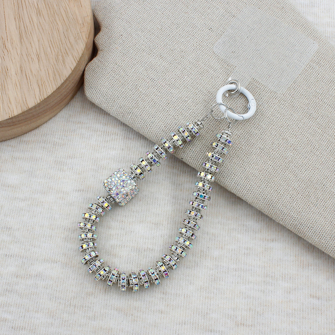 Crystal-Embellished Eyewear Chain Bowlift