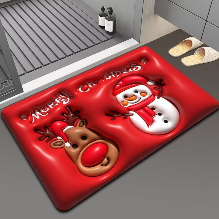 Christmas Themed Floor Mat Bowlift