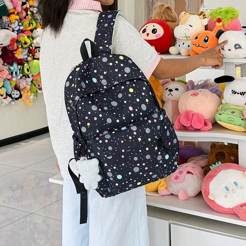 Backpack with Colorful Dots Bowlift