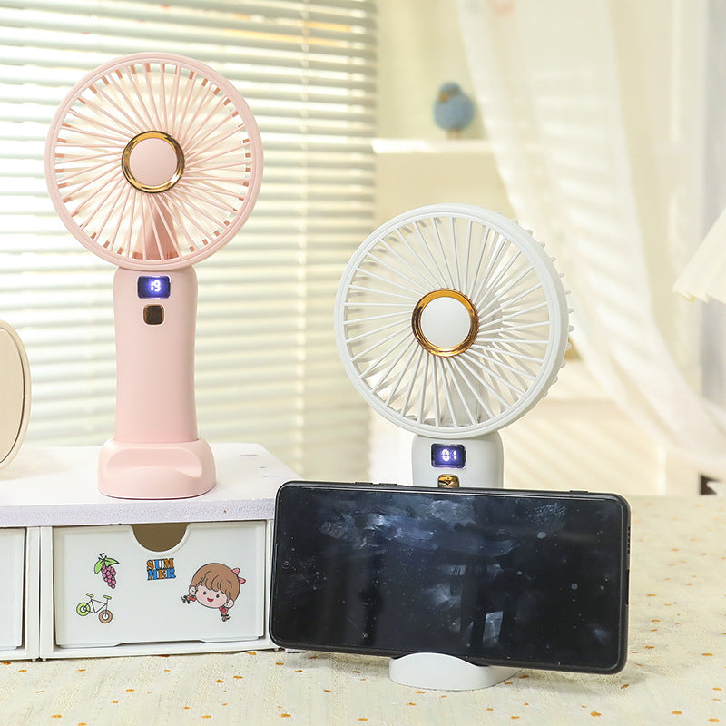 Women's Portable Hand Fan with Energy-Efficient USB Charging Function Bowlift