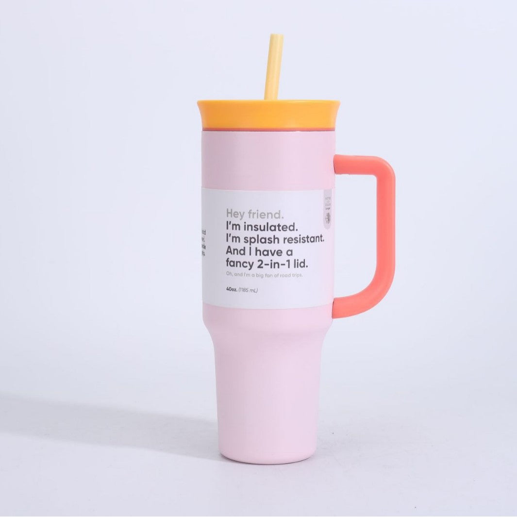 Women's insulated mug with 2-in-1 lid Bowlift