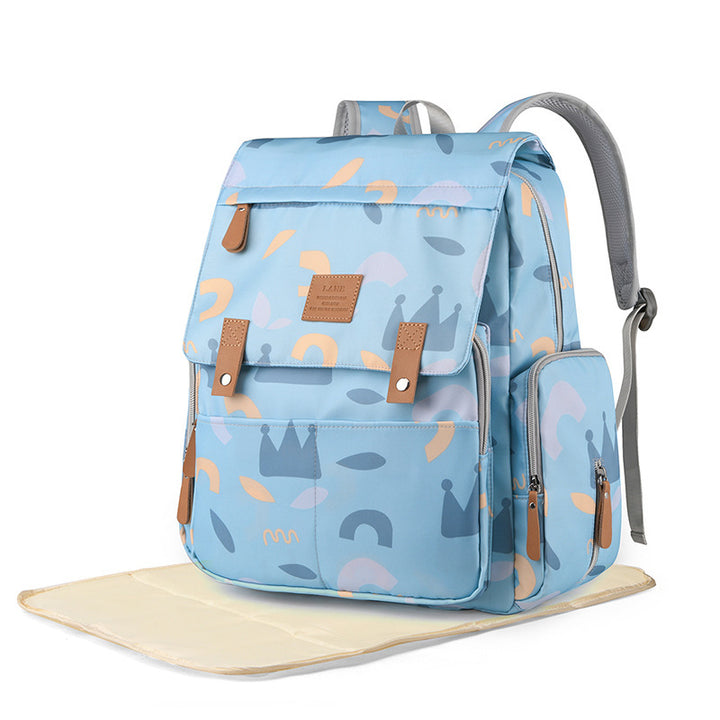 Versatile Floral Print Backpack Bowlift