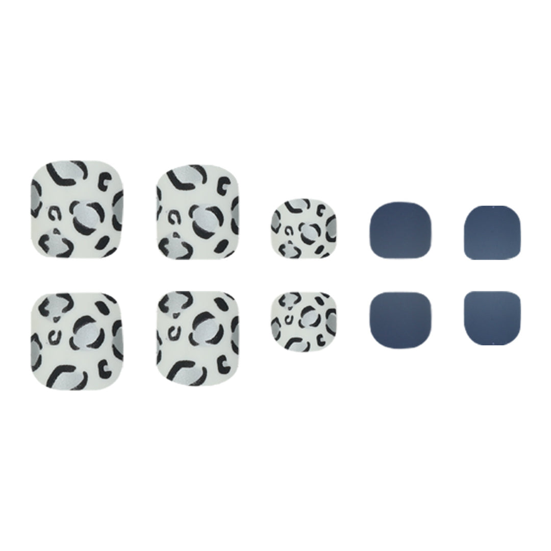 Stylish Leopard Print Press-On Toe Nails Bowlift
