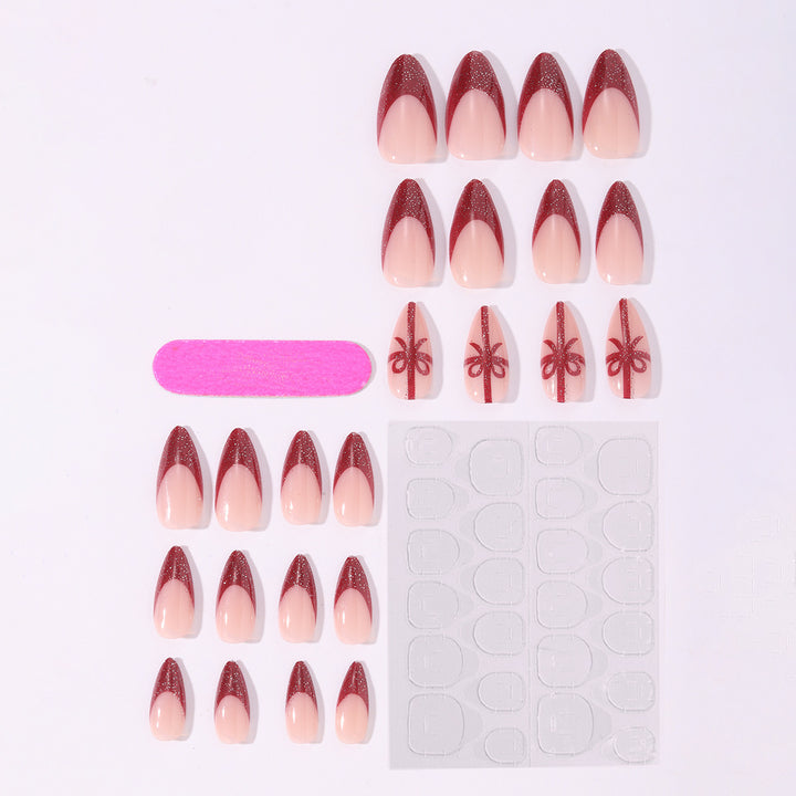 Glamorous and Glittering Artificial Nails Bowlift