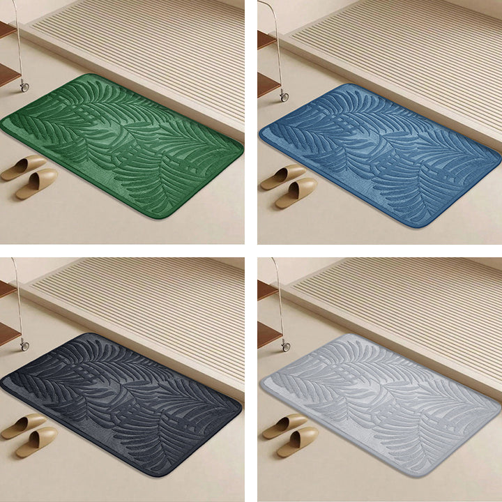 Tropical Leaf Design Bath Mat