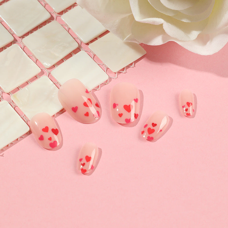 Artistic Nail Art with Heart Motif Bowlift