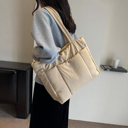 Quilted Multi-Functional Tote Bag Bowlift