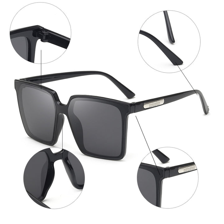 Women Trendy Square Sunglasses Bowlift
