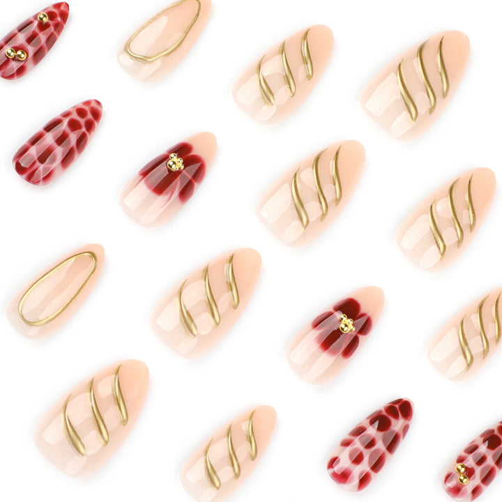 Artistic Nail Art with Elegant Embellishments Bowlift