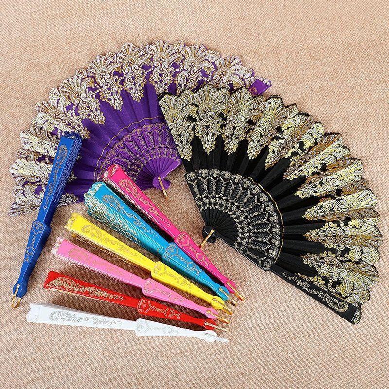 Ladies' elegant hand fan with intricate decorations Bowlift