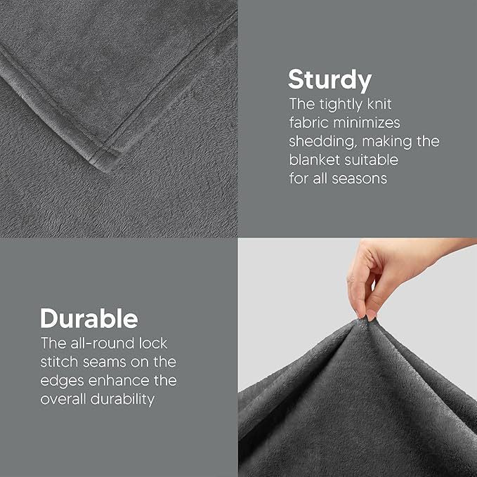Ultra Soft Luxury Fleece Throw Blanket Bowlift