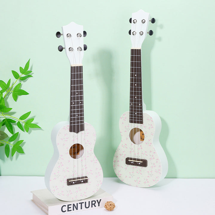 Floral Patterned Ukulele Bowlift