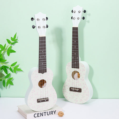 Floral Patterned Ukulele Bowlift