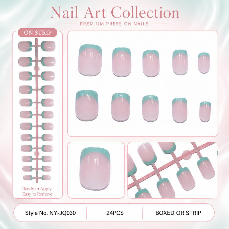 Acrylic nail set with colorful gradients Bowlift