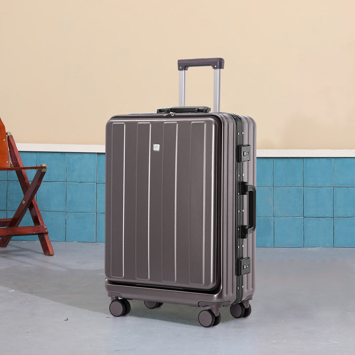 Durable Hard-Shell Travel Suitcase Bowlift