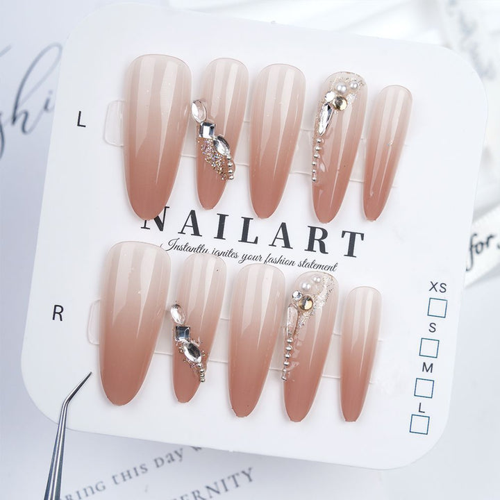 Cute Animal-Themed Press-On Nail Art Set Bowlift