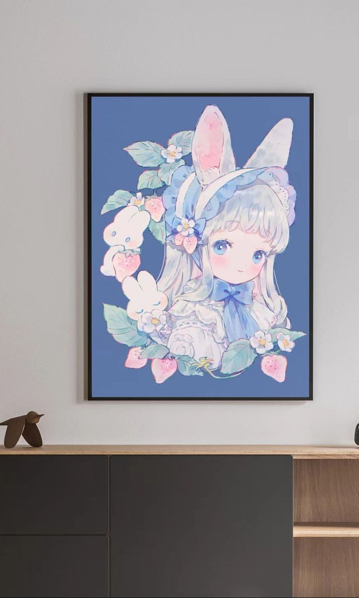 Illustrated Fantasy Character Canvas Art Print Bowlift