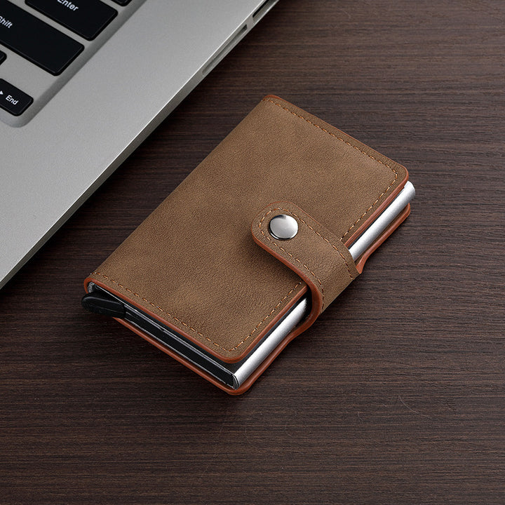 RFID-Blocking Leather Cardholder Bowlift