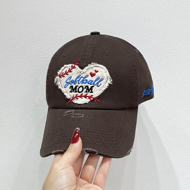 Women's Embroidered Sports Baseball Cap Bowlift