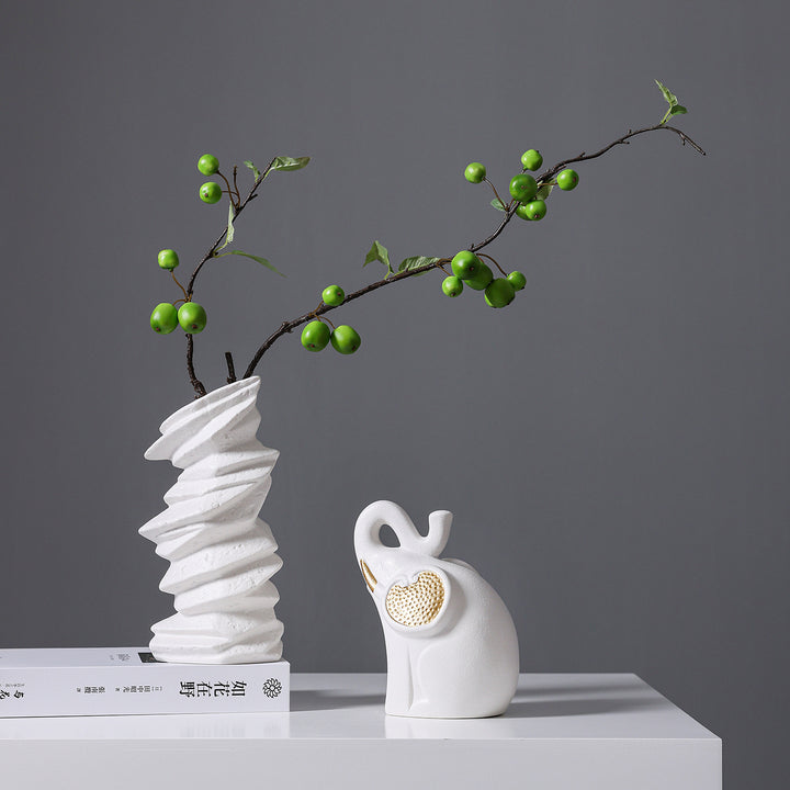 Abstract Textured Ceramic Sculpture