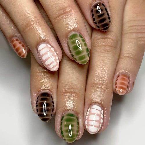 Artful nail art with creative patterns Bowlift