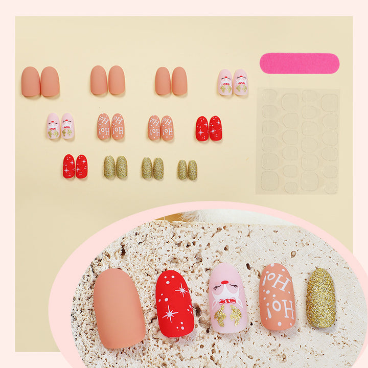 Creative nail art set with festive motifs Bowlift