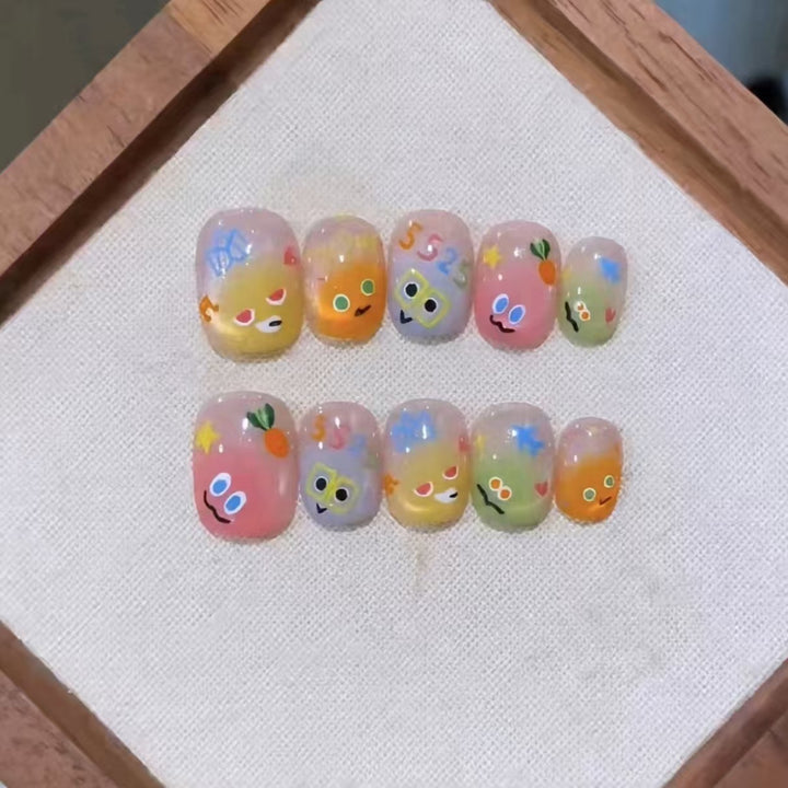 Playful Character-Themed Nail Art Set Bowlift