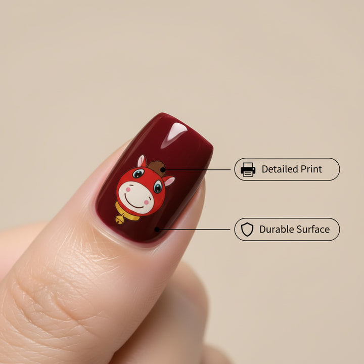 Funny art nails with animal motifs Bowlift