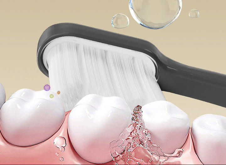 Ergonomic Head Cleaning Toothbrush Set Bowlift
