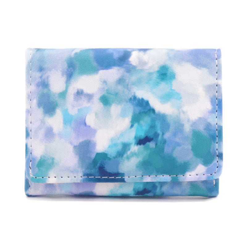 Artistic Patterned Faux Leather Wallet