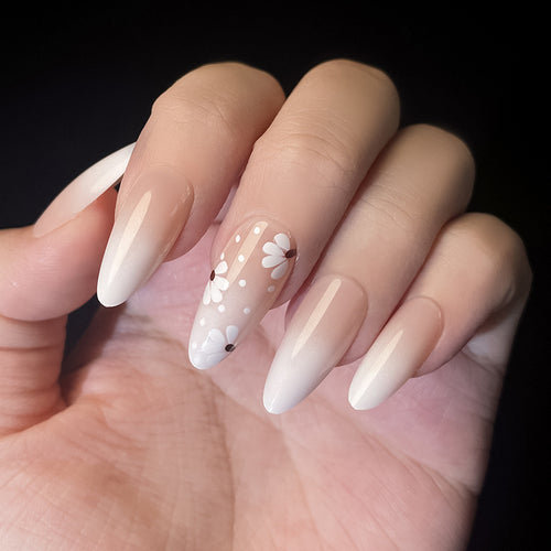 Floral Ombre Press-On Nail Art Bowlift