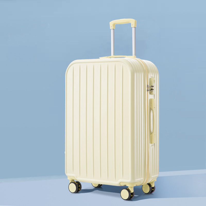 Unisex Stylish Ridged Hard-Shell Suitcase Bowlift