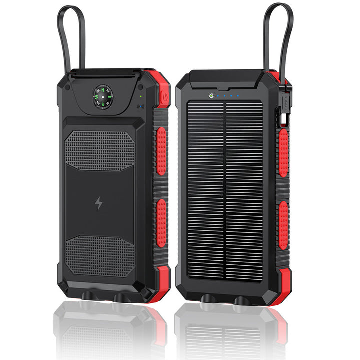 Waterproof Solar Power Bank with Built-in Compass Bowlift