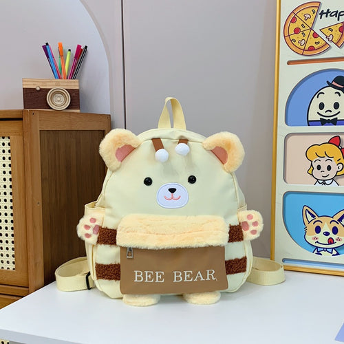 Plush Bear Design Backpack