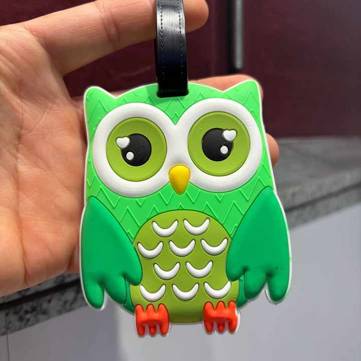 Owl-Shaped Luggage Tag Bowlift