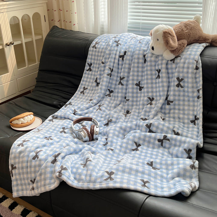 Cozy Plush Cartoon Dog-Themed Throw Blanket