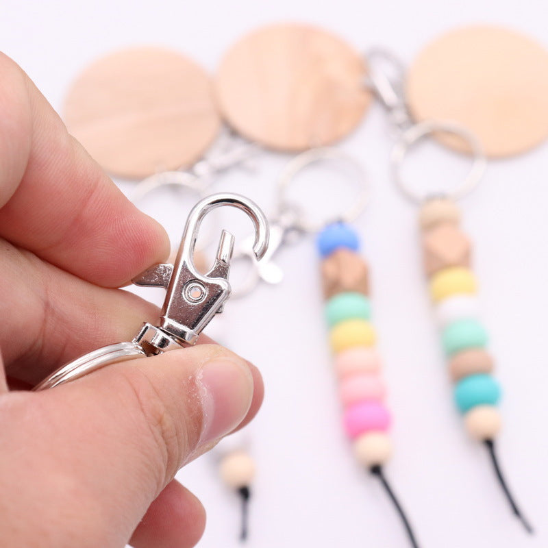 Decorative Wooden Beaded Keychain Bowlift