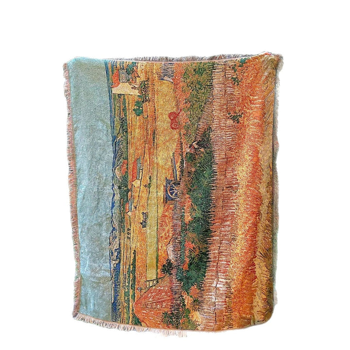 Artistic Landscape Tapestry Throw Blanket