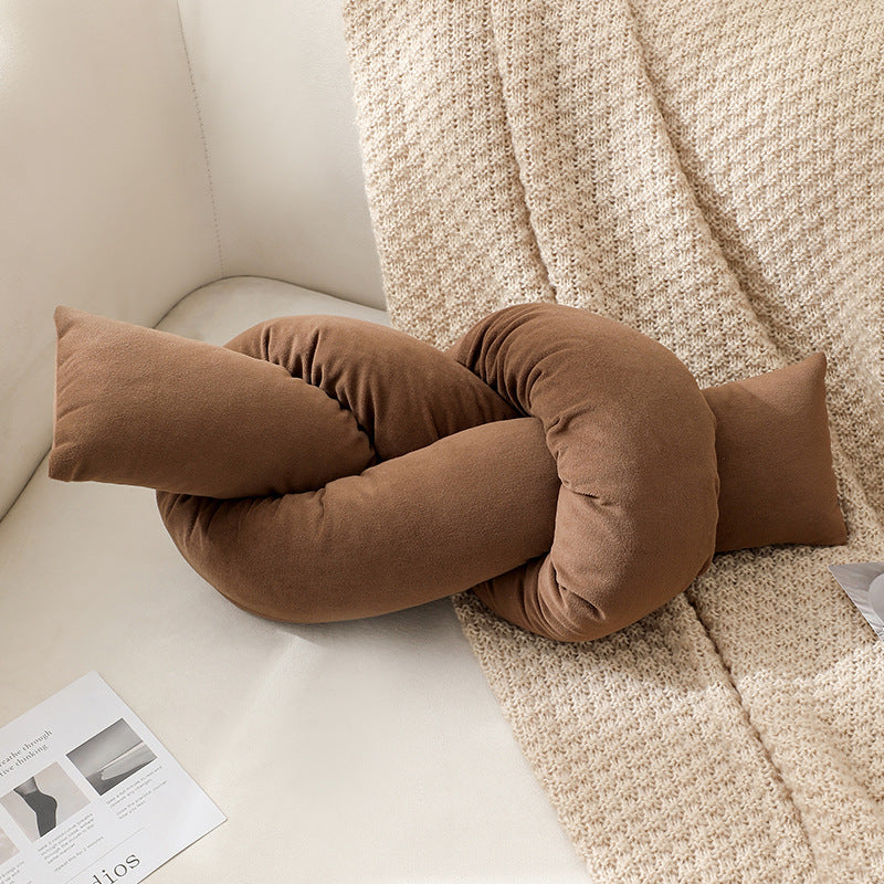 Soft Knotted Decorative Pillow