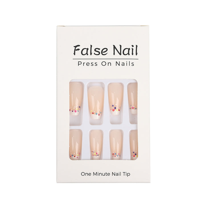 Creative artificial nails with colorful accents Bowlift