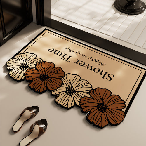 Floral Welcome Mat