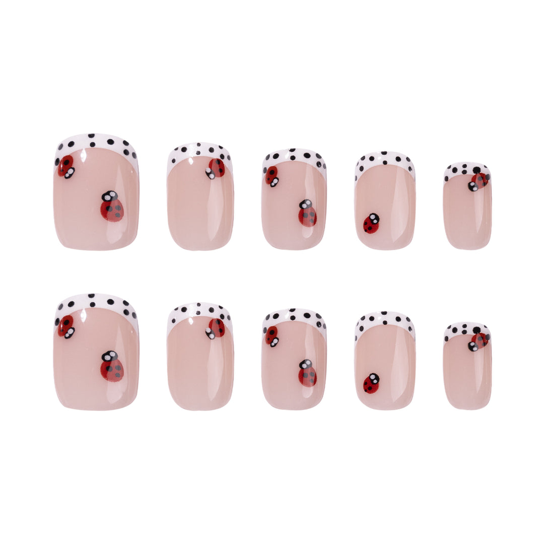 Artistic nail art with ladybug designs Bowlift