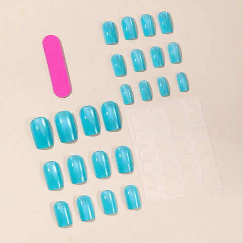 Glossy Gradient Nail Art Extensions Bowlift