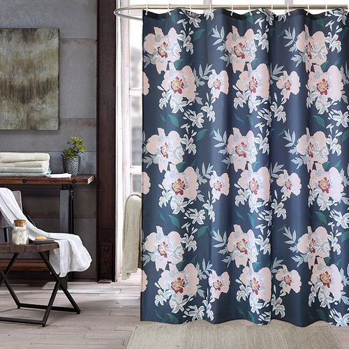 Floral Patterned Shower Curtain Bowlift